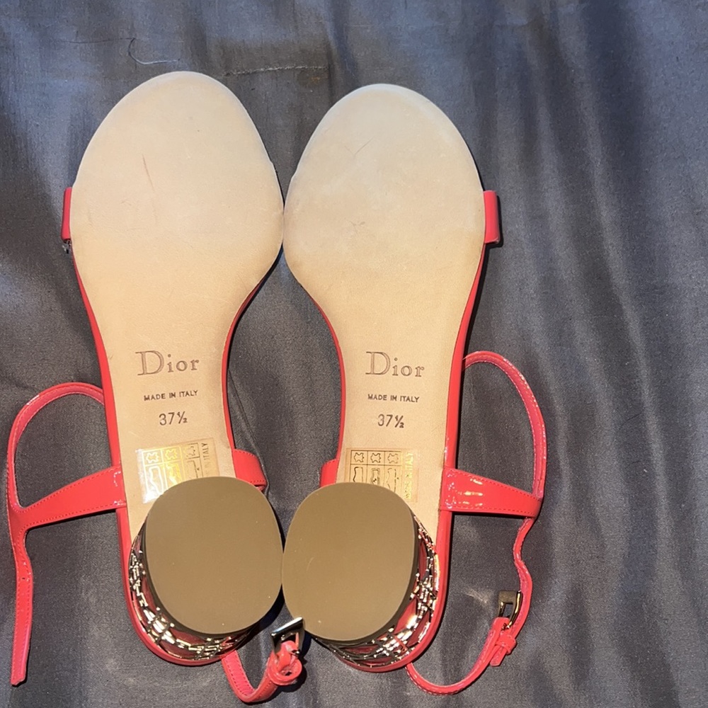 Christian Dior Sandals 37.5 heels brand new - Picture 3 of 3